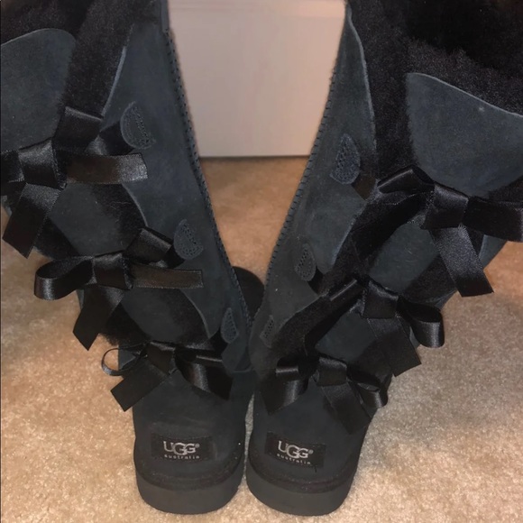 long uggs with bows